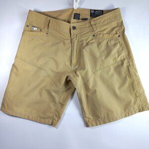 kuhl shorts mens size 36 khul short for men khakis khaki clean *HAS FLAW*